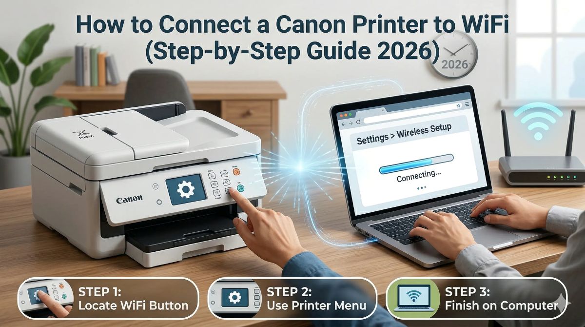 How to Connect a Canon Printer to WiFi (Guide 2026)